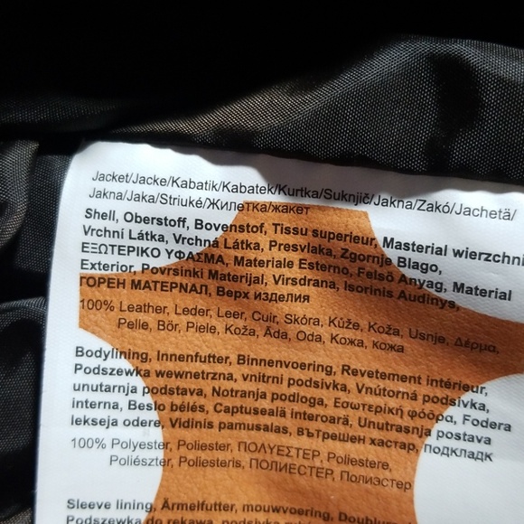 Plus size Leather Bomber Jacket - Picture 8 of 12